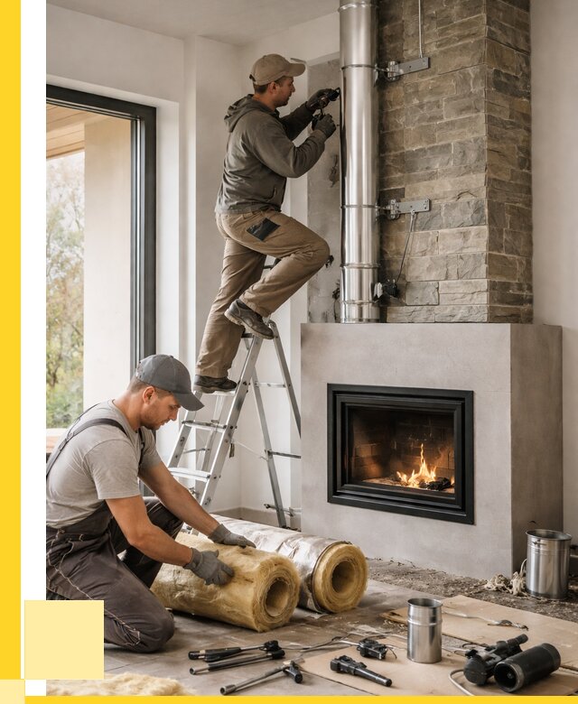 Монтаж дымоходов для каминов в Сегеже от 15608 р. ЭриданСгж