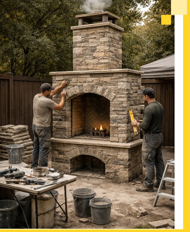 Проектирование и установка уличных каминов в Сегеже