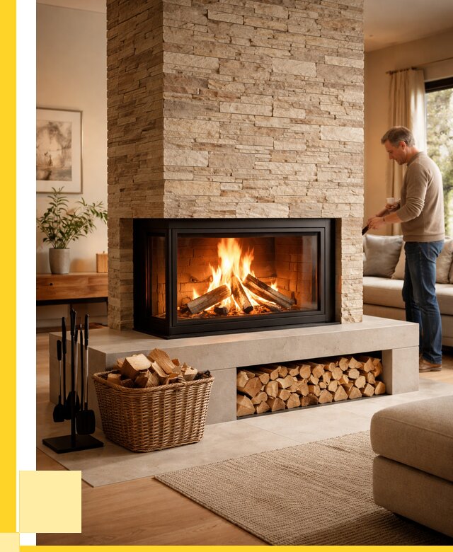 Дровяной камин под ключ в Сегеже от 208100 р. | ЭриданСгж