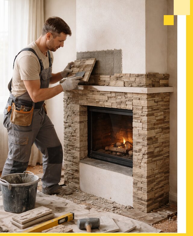 Изготовление и монтаж каминов для дома под ключ в Сегеже