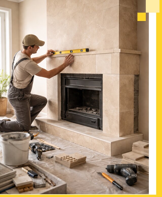 Установка и монтаж каминов в частном доме под ключ в Сегеже