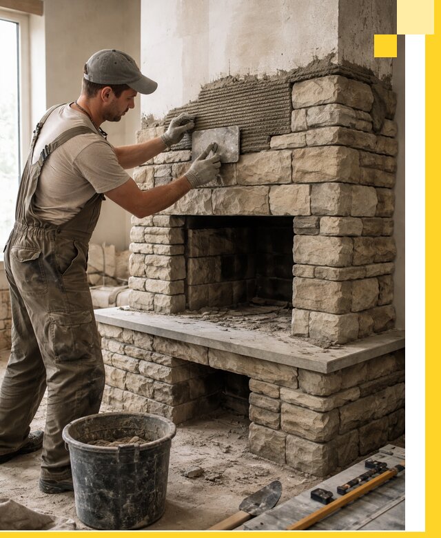 Строительство каминов под ключ в Сегеже от проектирования до монтажа