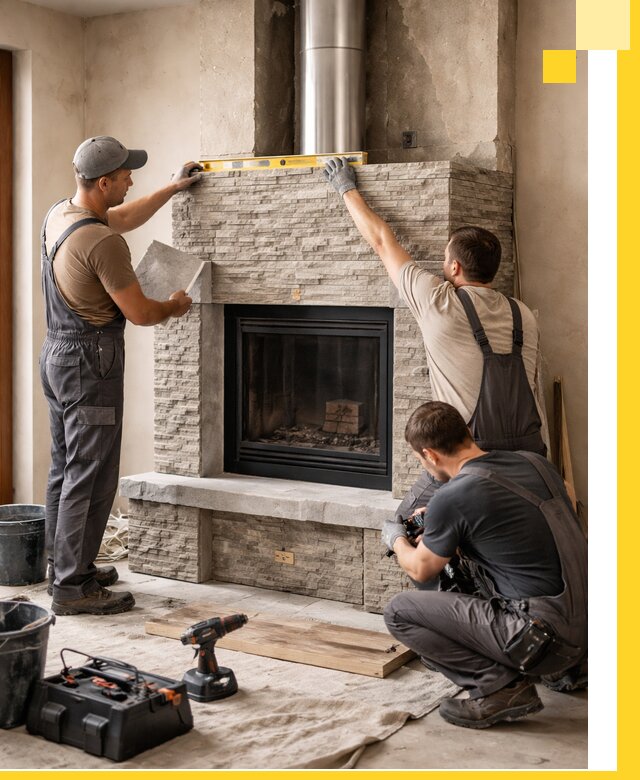 Профессиональный монтаж каминов под ключ в Сегеже для дома