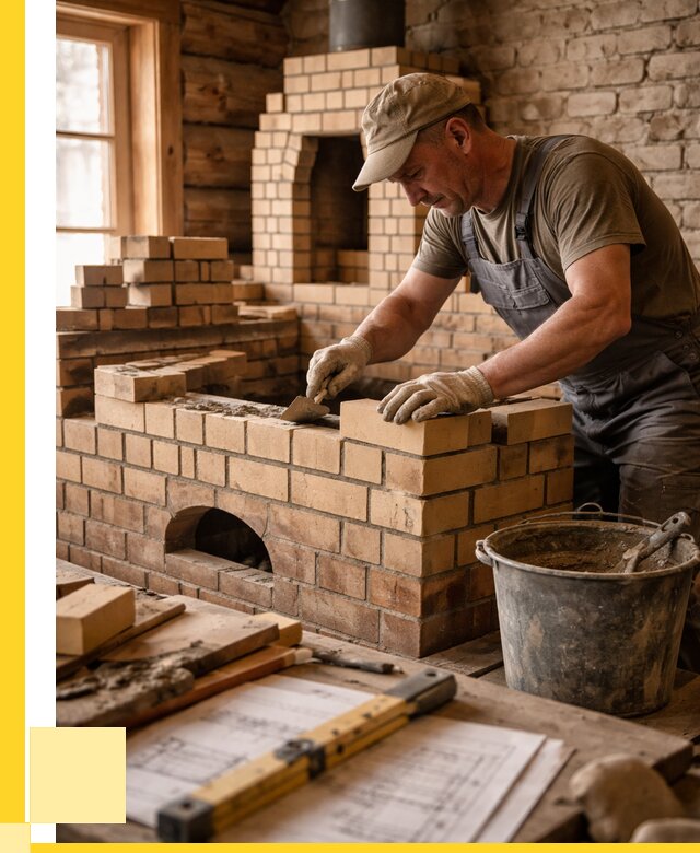 Кладка печей из кирпича в Сегеже цены от 31215 р. - ЭриданСгж