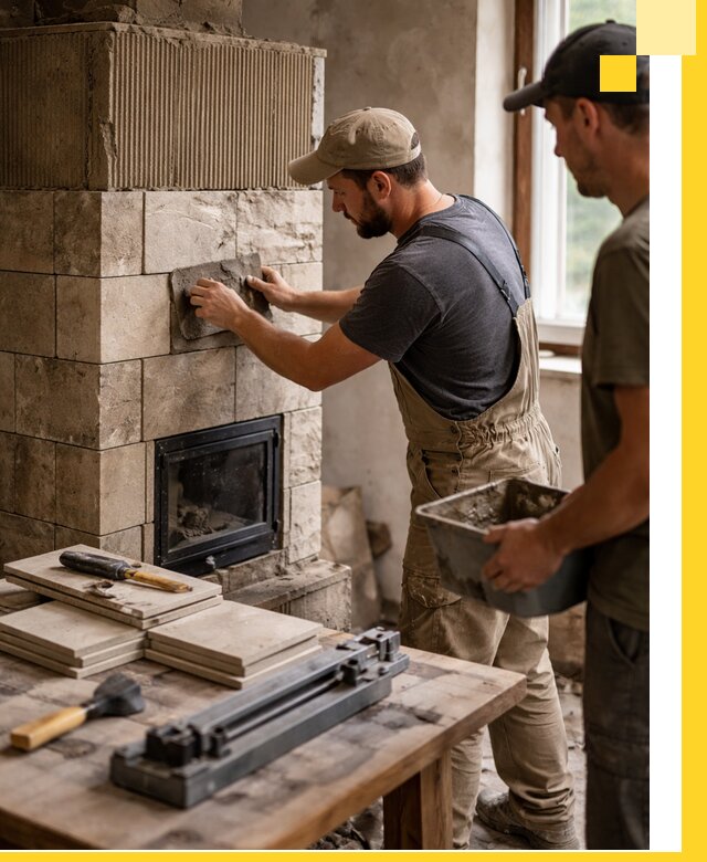 Профессиональная облицовка печей в Сегеже: керамика и камень