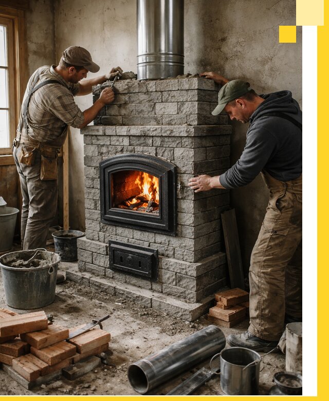 Производство, поставка и монтаж дровяных печей в Сегеже