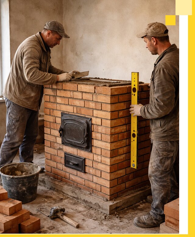 Отопительные печи под ключ в Сегеже, установка и сборка