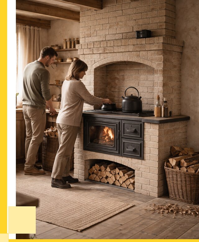 Печи с плитой в Сегеже от 46823 р. | ЭриданСгж — кирпичная печь