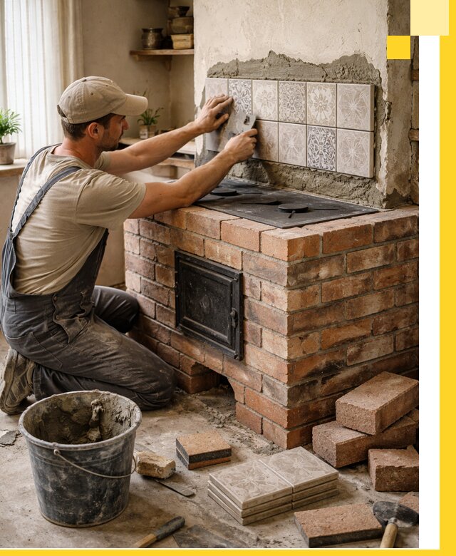 Печи с плитой на заказ монтаж гарантия и сервис в Сегеже