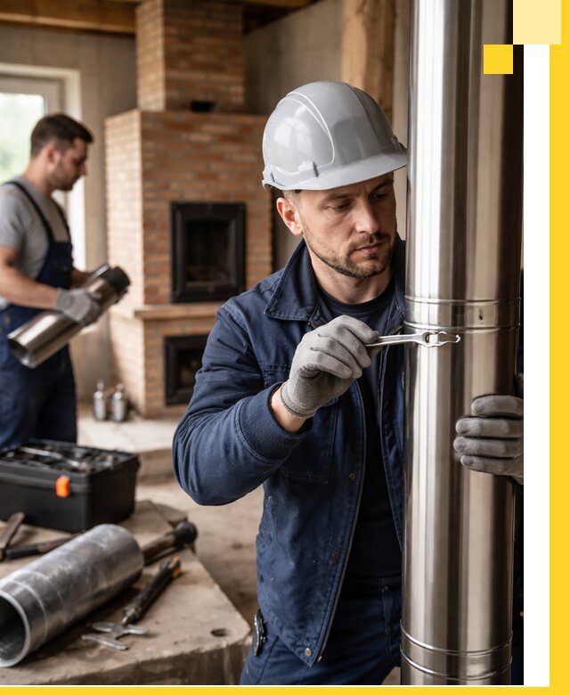 Профессиональный монтаж дымоходов для печей в Сегеже