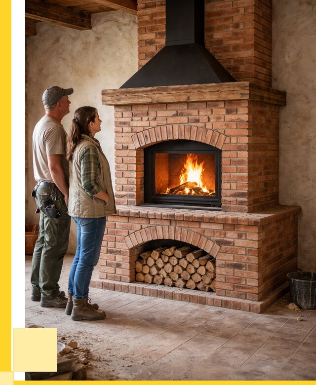 Печи камины из кирпича в Сегеже от 124860 р. | ЭриданСгж