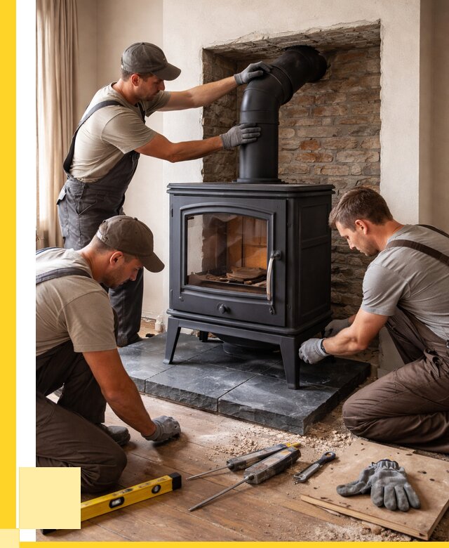 Монтаж печи камина в частном доме в Сегеже от 26013 р. | ЭриданСгж