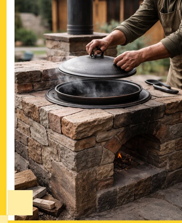 Печи для казана в Сегеже по цене от 18729 р. | ЭриданСгж