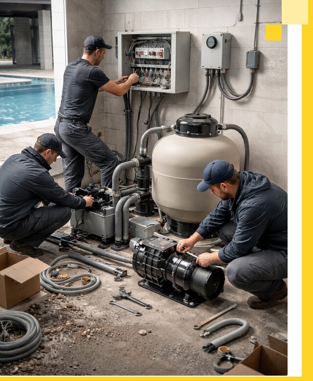 Профессиональный монтаж оборудования для бассейнов в Сегеже