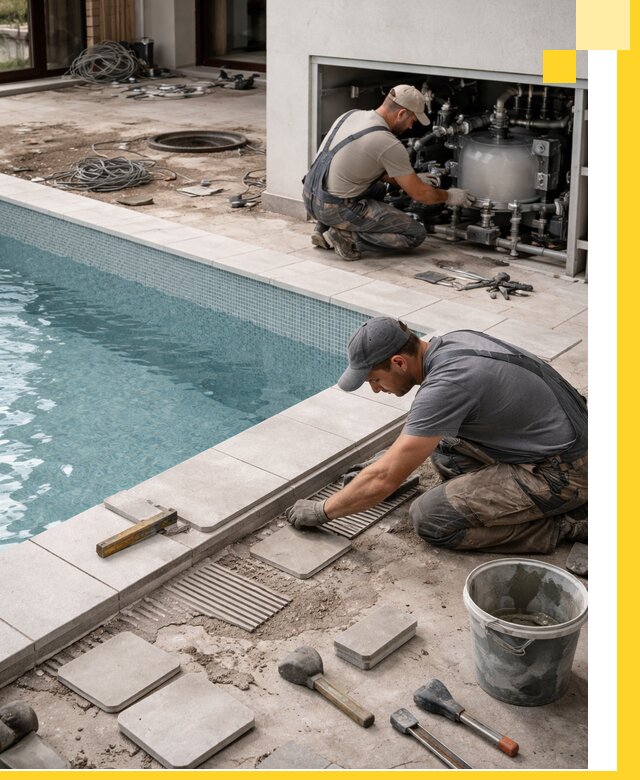 Строительство и монтаж бассейнов в коттедже в Сегеже