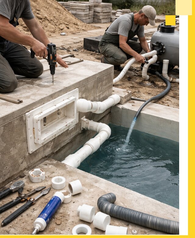 Строительство скиммерных бассейнов под ключ в Сегеже