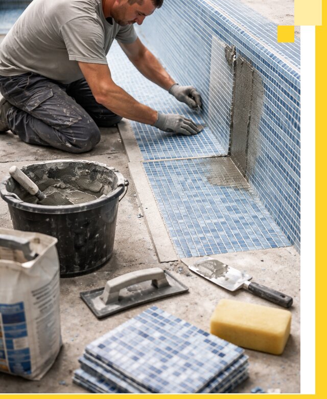 Укладка и ремонт мозаики для бассейнов под ключ в Сегеже