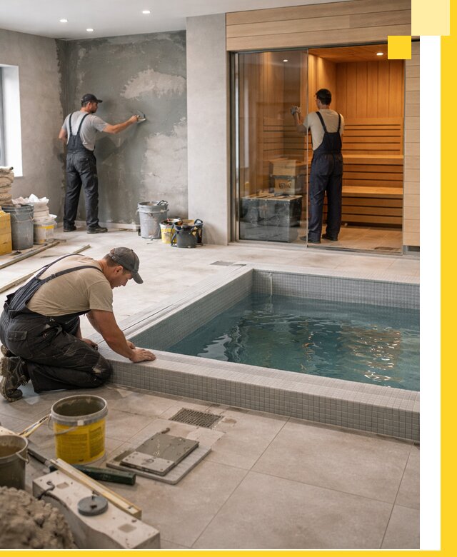 Проектирование и строительство сауны с бассейном в Сегеже