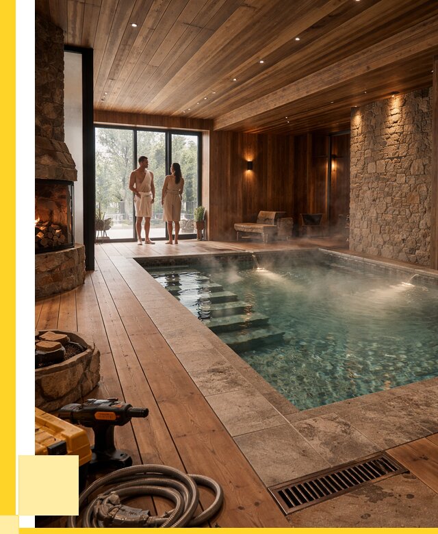 Проекты бань с бассейном под ключ в Сегеже от 78038 р., ЭриданСгж