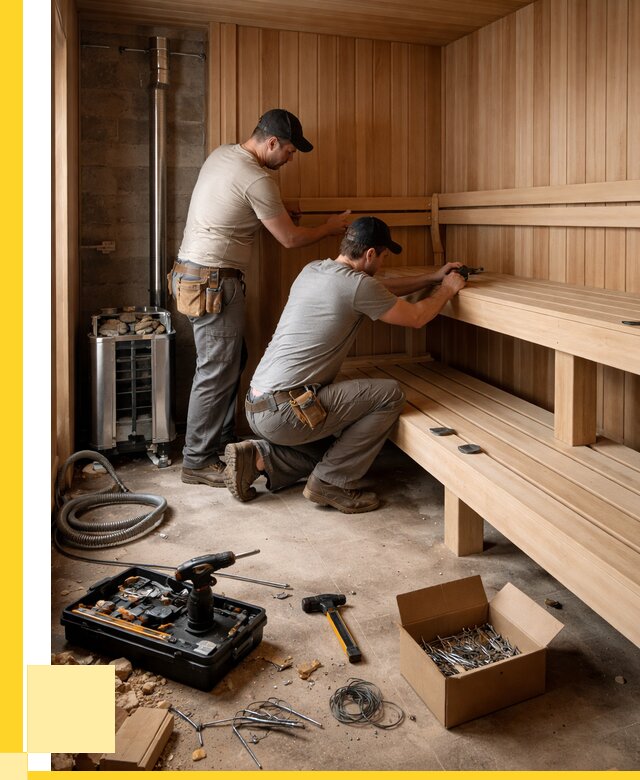 Монтаж саун под ключ в Сегеже от 124860 р. | ЭриданСгж