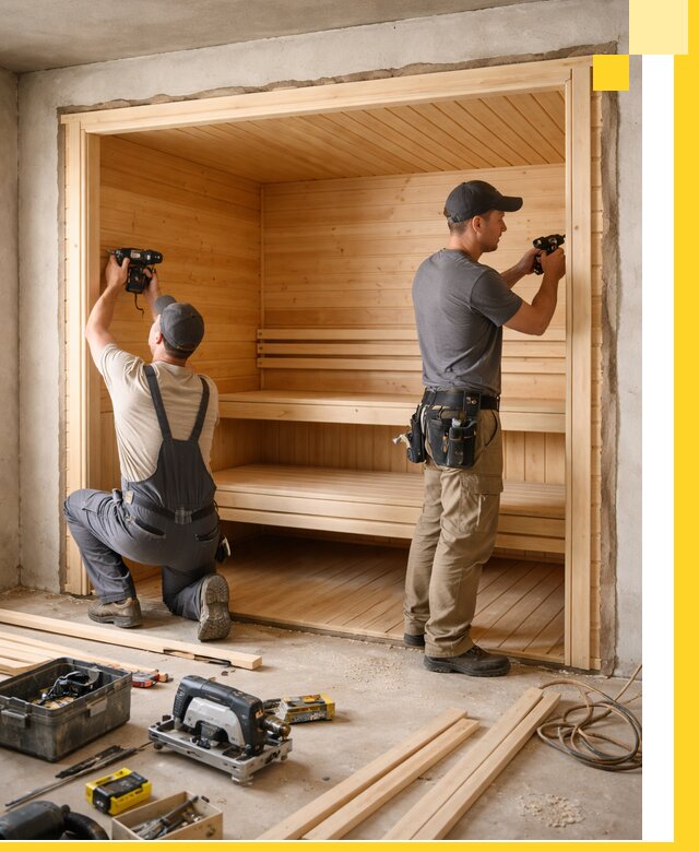 Монтаж саун под ключ в Сегеже — проектирование и установка