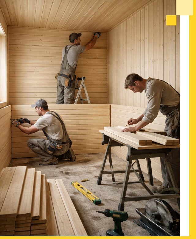 Обшивка саун в Сегеже из натуральной древесины под ключ