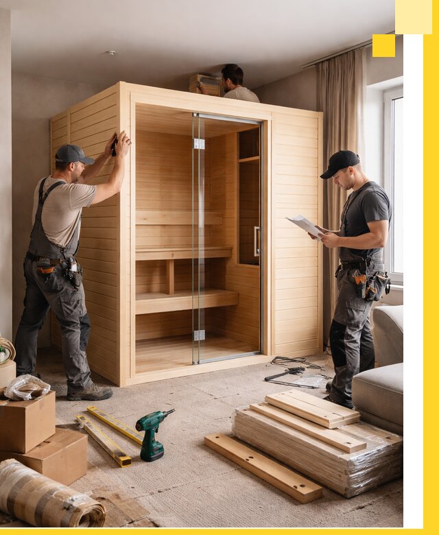 Установка и благоустройство саун в квартире в Сегеже