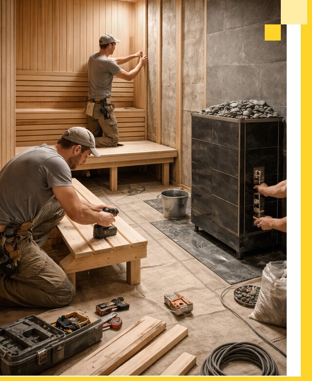 Дизайн и строительство интерьерных саун под ключ в Сегеже