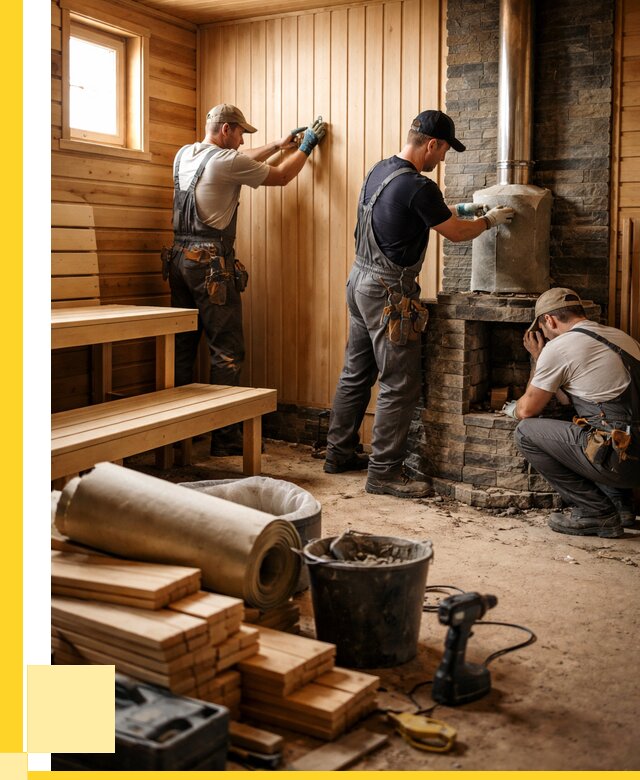 Ремонт бань под ключ в Сегеже от 46823 р. | ЭриданСгж