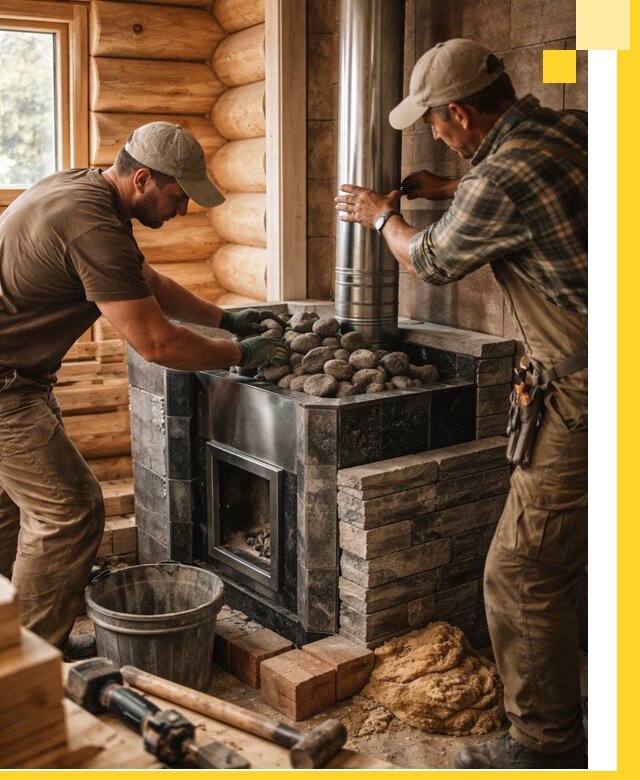 Строительство и отделка русских бань под ключ в Сегеже