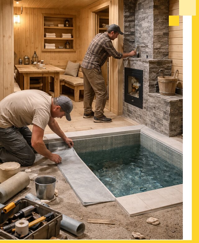 Строительство бань с комнатой отдыха под ключ в Сегеже