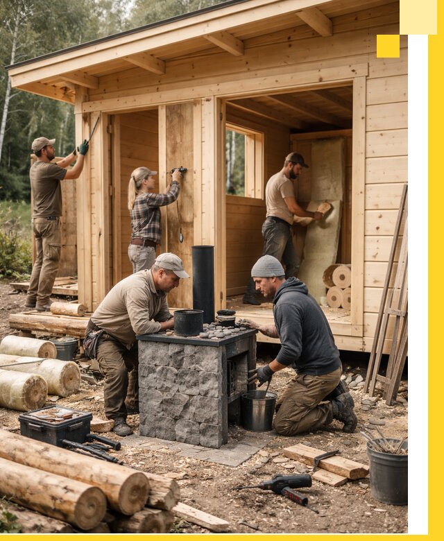 Купить баню под ключ в Сегеже строительство монтаж отделка