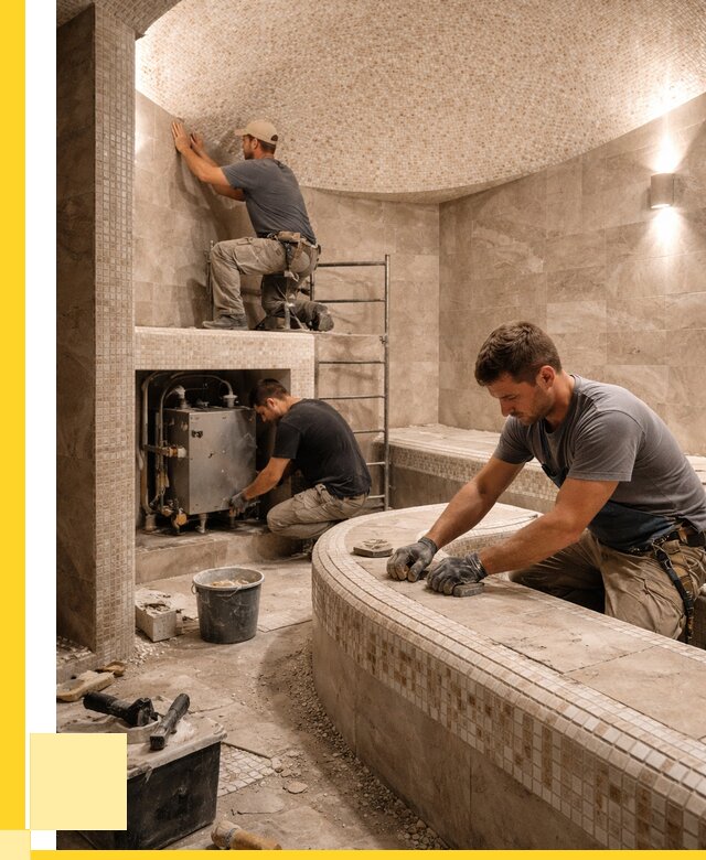 Монтаж хамамов под ключ в Сегеже от 260125 р. ЭриданСгж