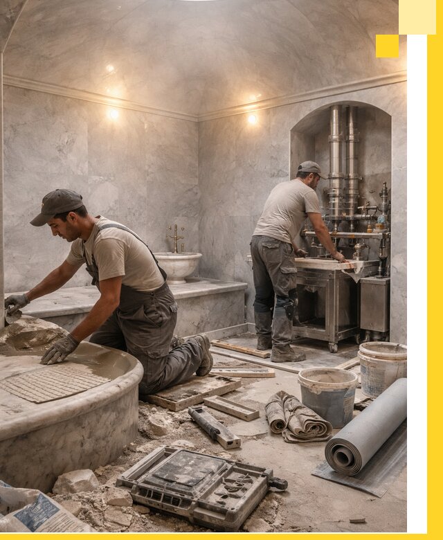 Строительство турецких бань хаммам под ключ в Сегеже