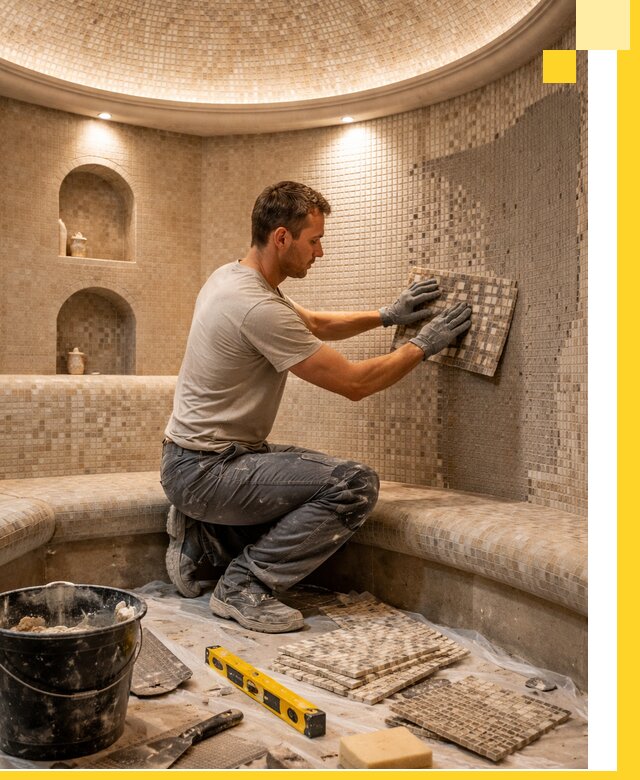 Устройство и монтаж домашнего хамама под ключ в Сегеже