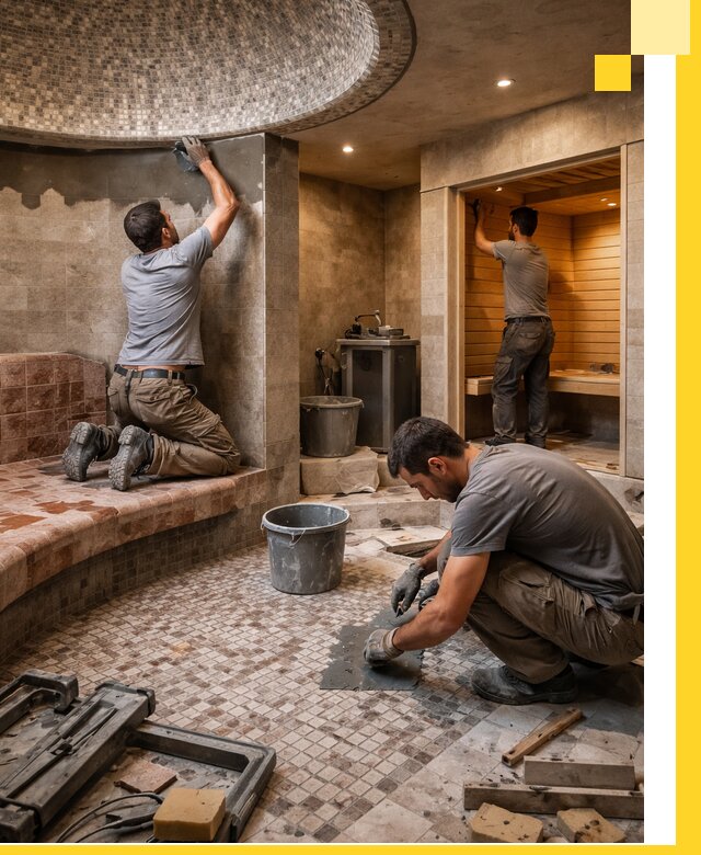 Проект и строительство хамама бани и сауны под ключ в Сегеже