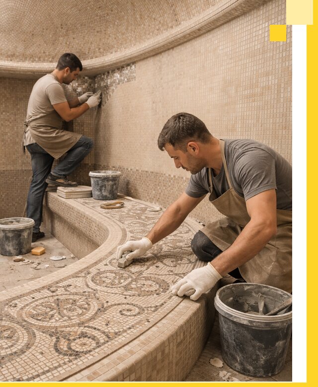 Плитка для хамама в Сегеже, укладка, подбор и поставка